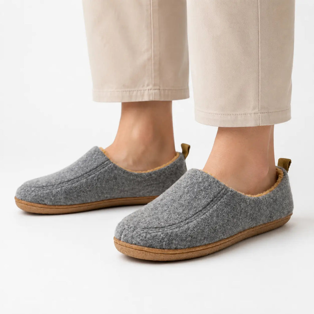 Chaussons orthopédiques à doublure polaire – unisexe, chauds et enveloppants