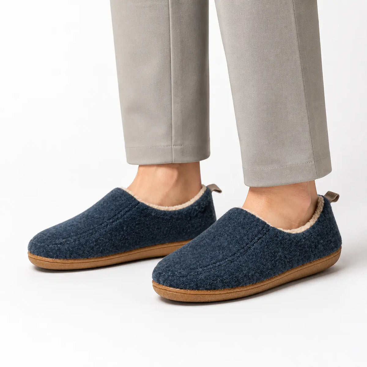 Chaussons chauds à doublure polaire – unisexe