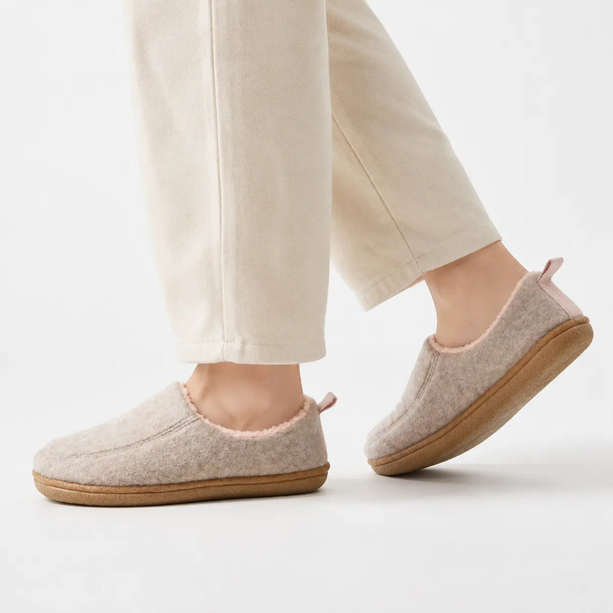 Chaussons chauds à doublure polaire – unisexe