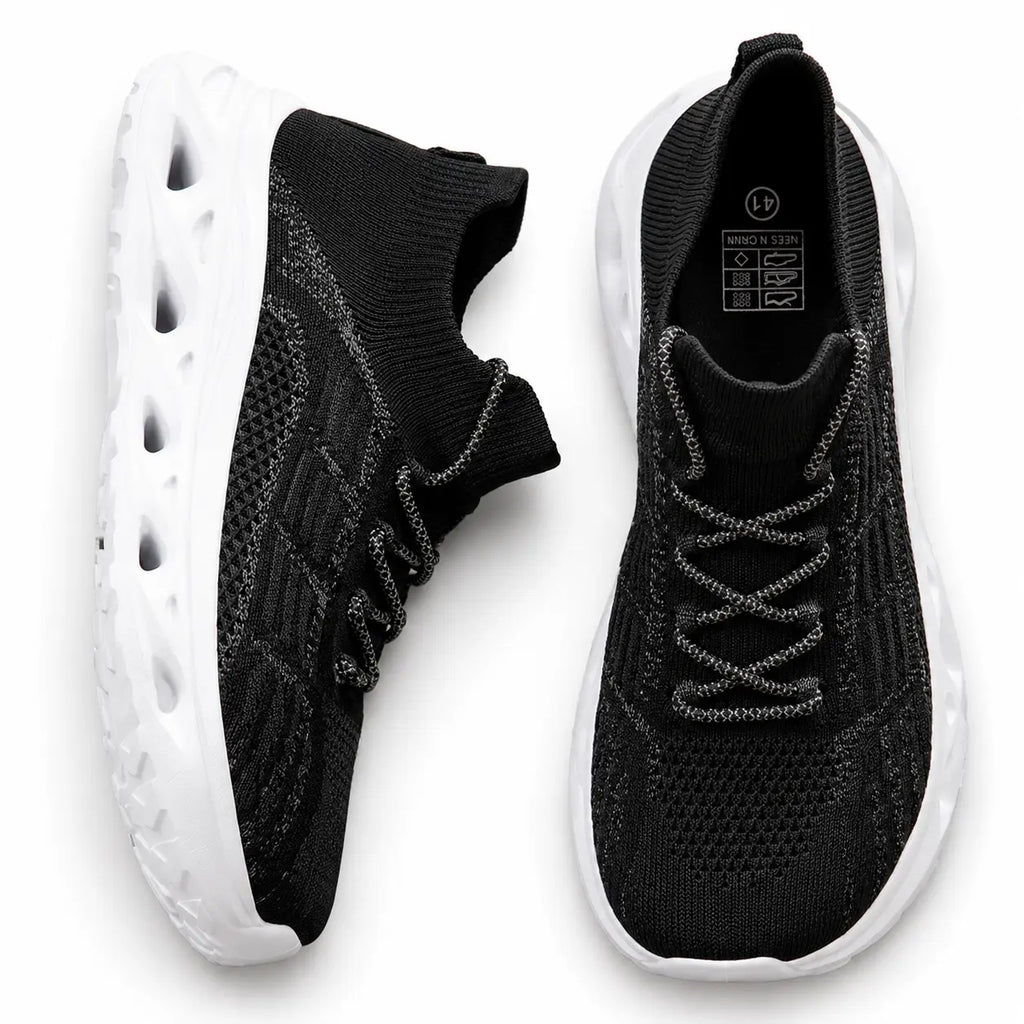 Chaussures de marche orthopédiques à bout large et soutien de la voûte plantaire – baskets confort unisexe