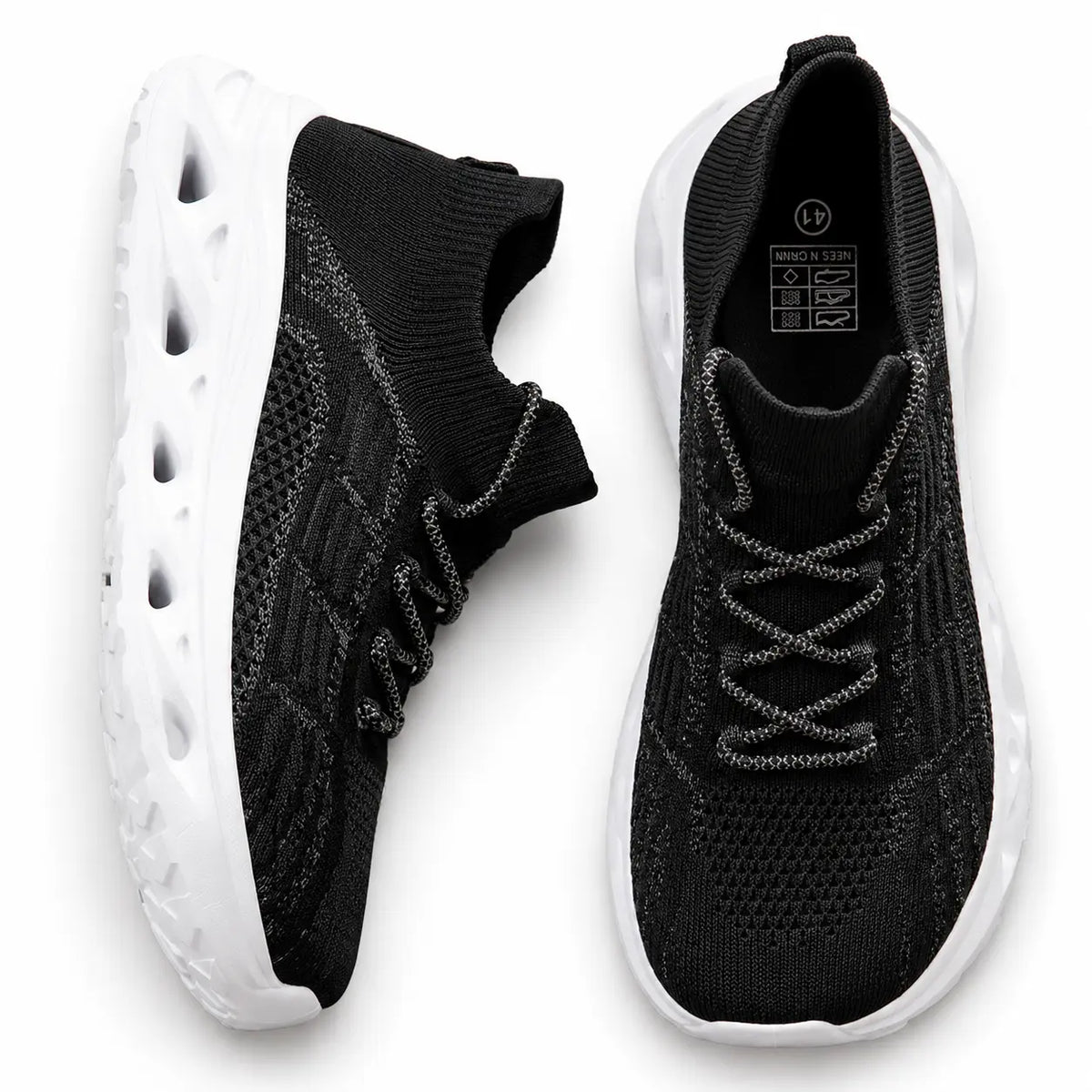 Chaussures de marche orthopédiques à bout large et soutien de la voûte plantaire – baskets confort unisexe