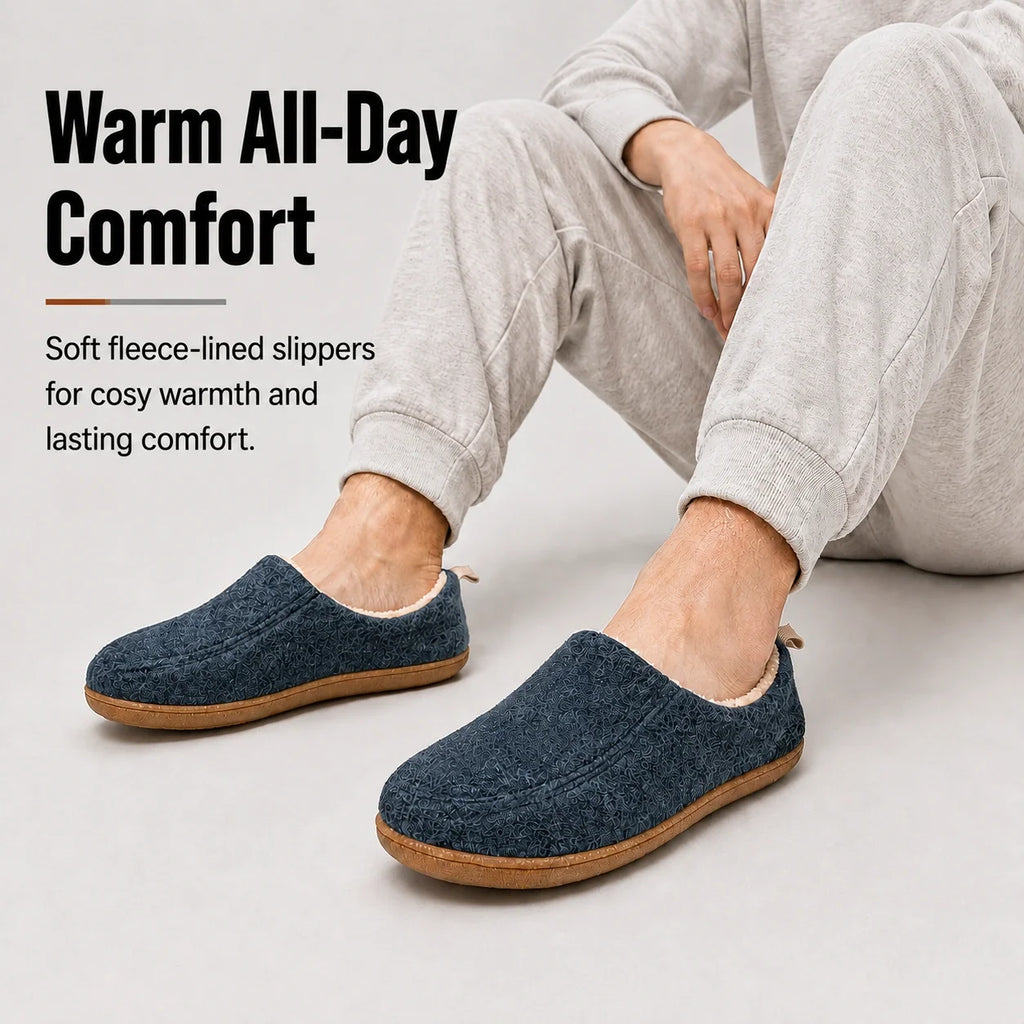Chaussons chauds à doublure polaire – unisexe