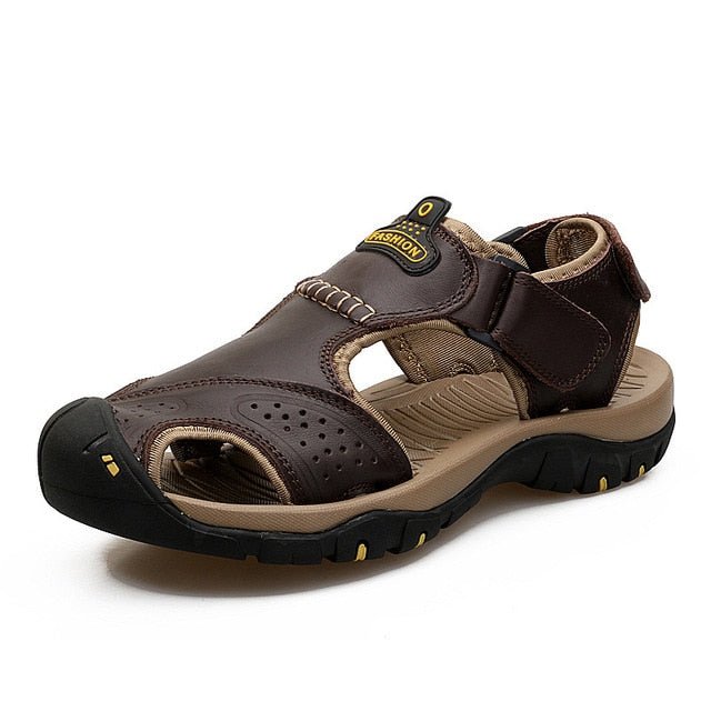 Sandales orthopédiques pour homme, bout extra large et brides réglables
