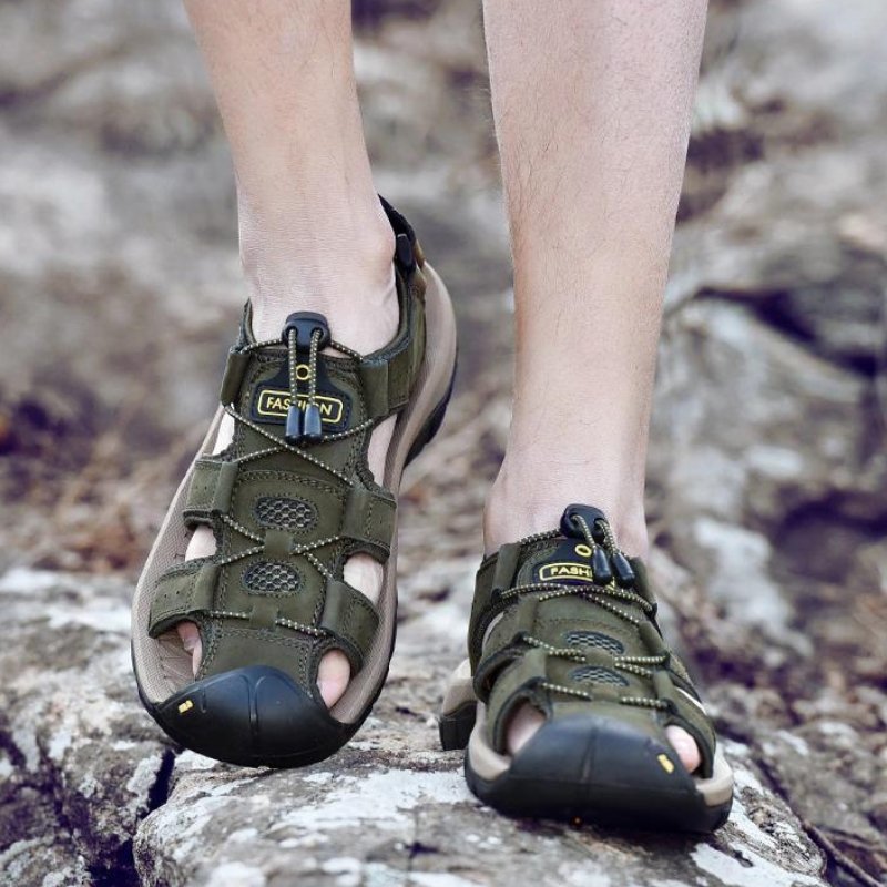Sandales de randonnée orthopédiques pour homme avec brides réglables