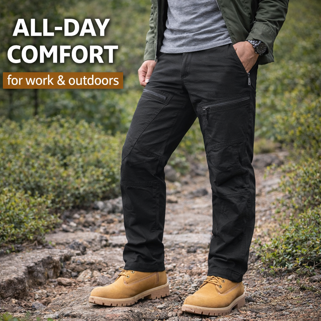 Pantalon de travail tactique extensible pour homme – pantalon d'extérieur déperlant