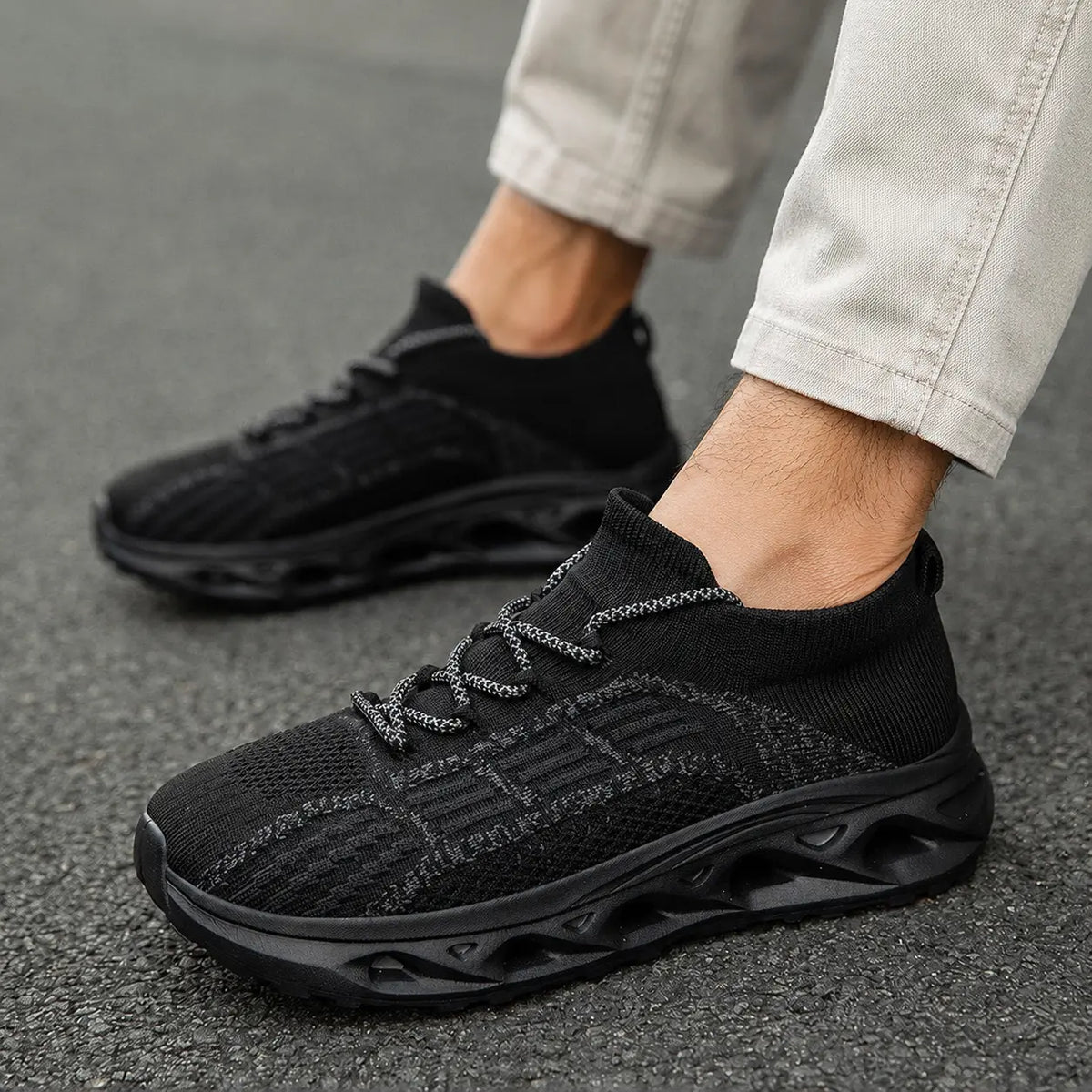 Chaussures de marche orthopédiques à bout large et soutien de la voûte plantaire – baskets confort unisexe