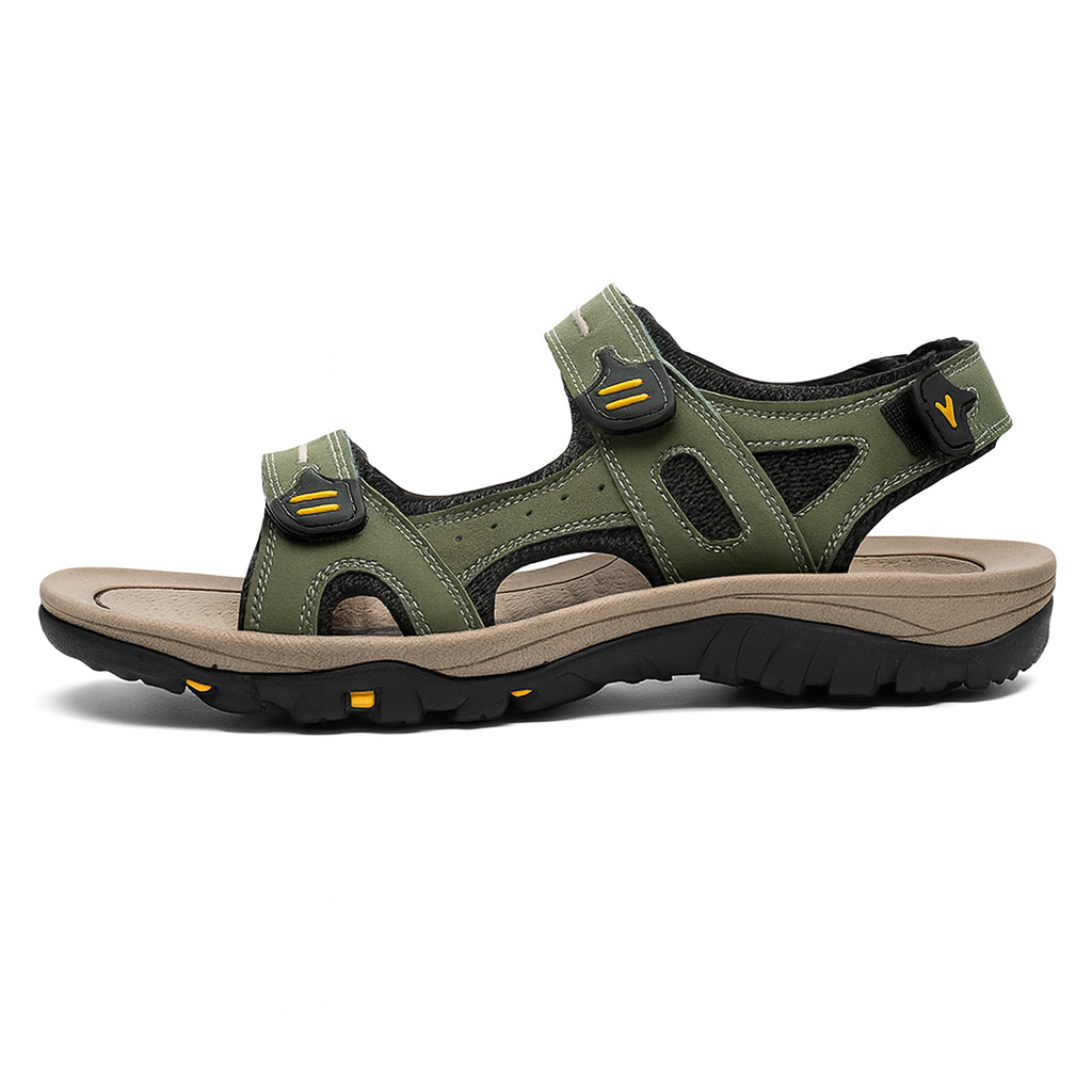 Sandales orthopédiques de maintien pour homme, bout large et brides réglables