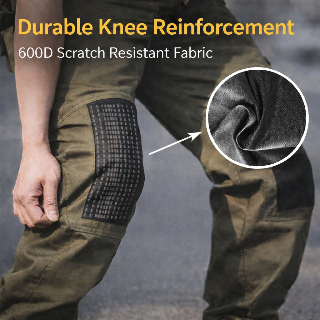 Pantalon cargo pour homme – pantalon ripstop déperlant pour la ville et l'extérieur