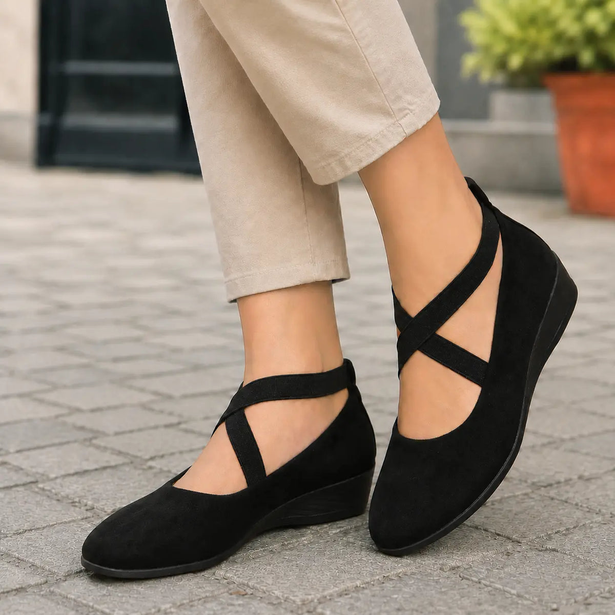 Ballerines orthopédiques avec soutien de la voûte plantaire pour femme – chaussures légères et confortables