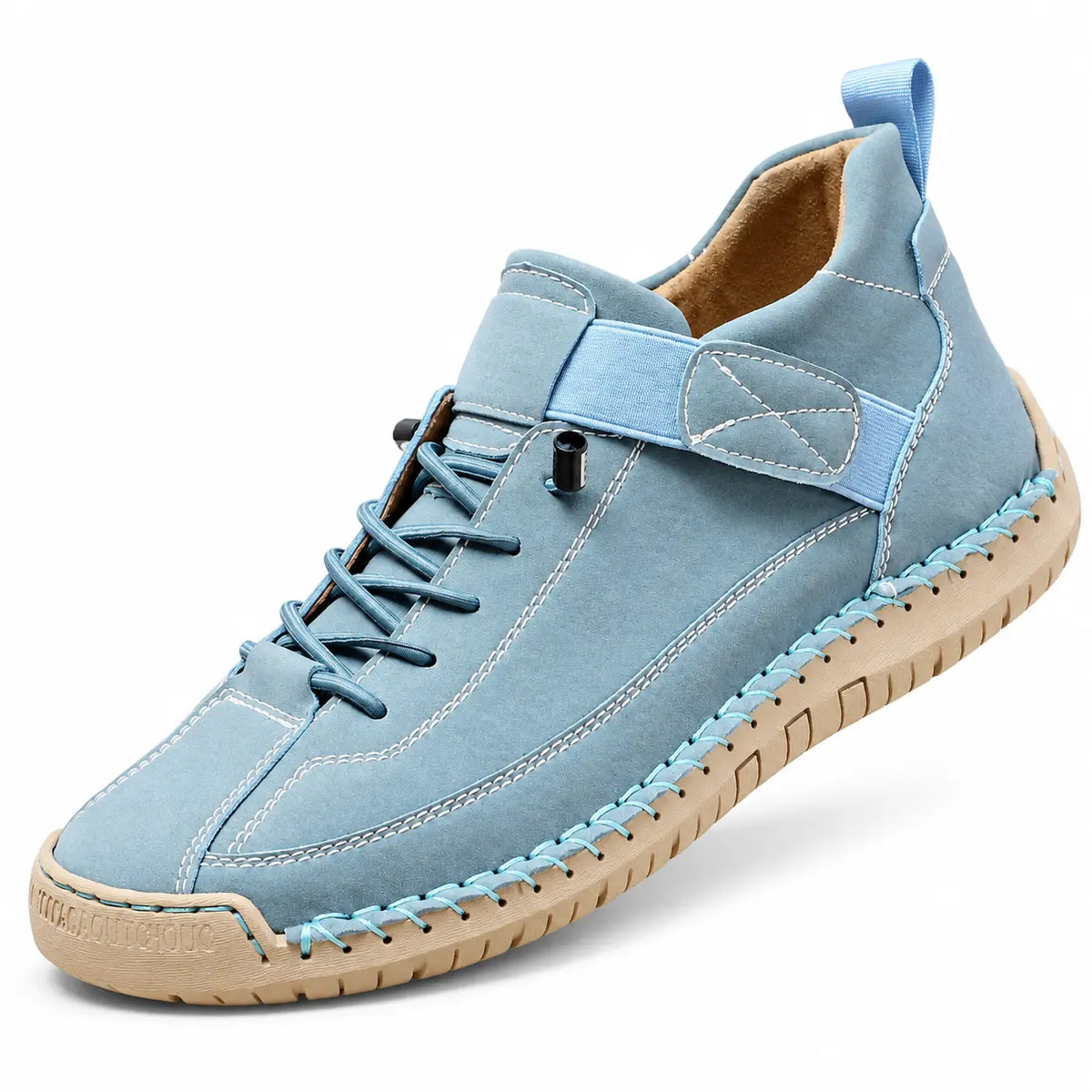 Baskets de marche orthopédiques pour femme, coupe large et lacets élastiques
