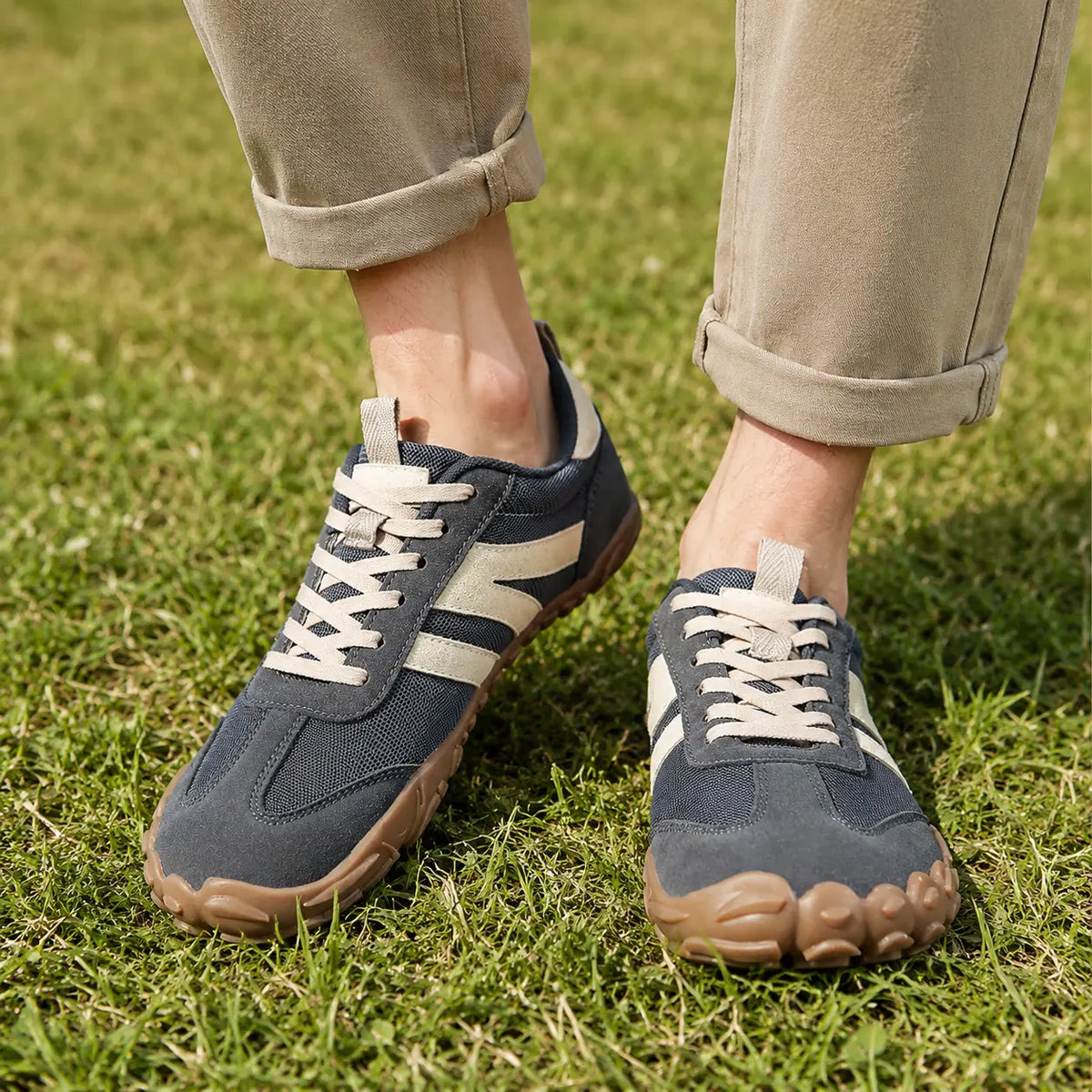 Chaussures barefoot de marche légères à coupe large – chaussures de randonnée orthopédiques, unisexe
