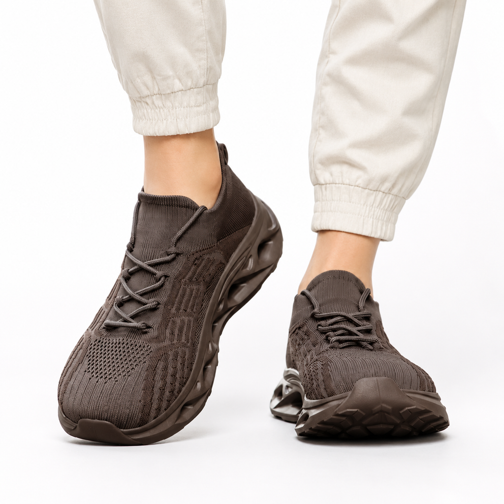 Chaussures de marche orthopédiques à bout large et soutien de la voûte plantaire – baskets confort unisexe
