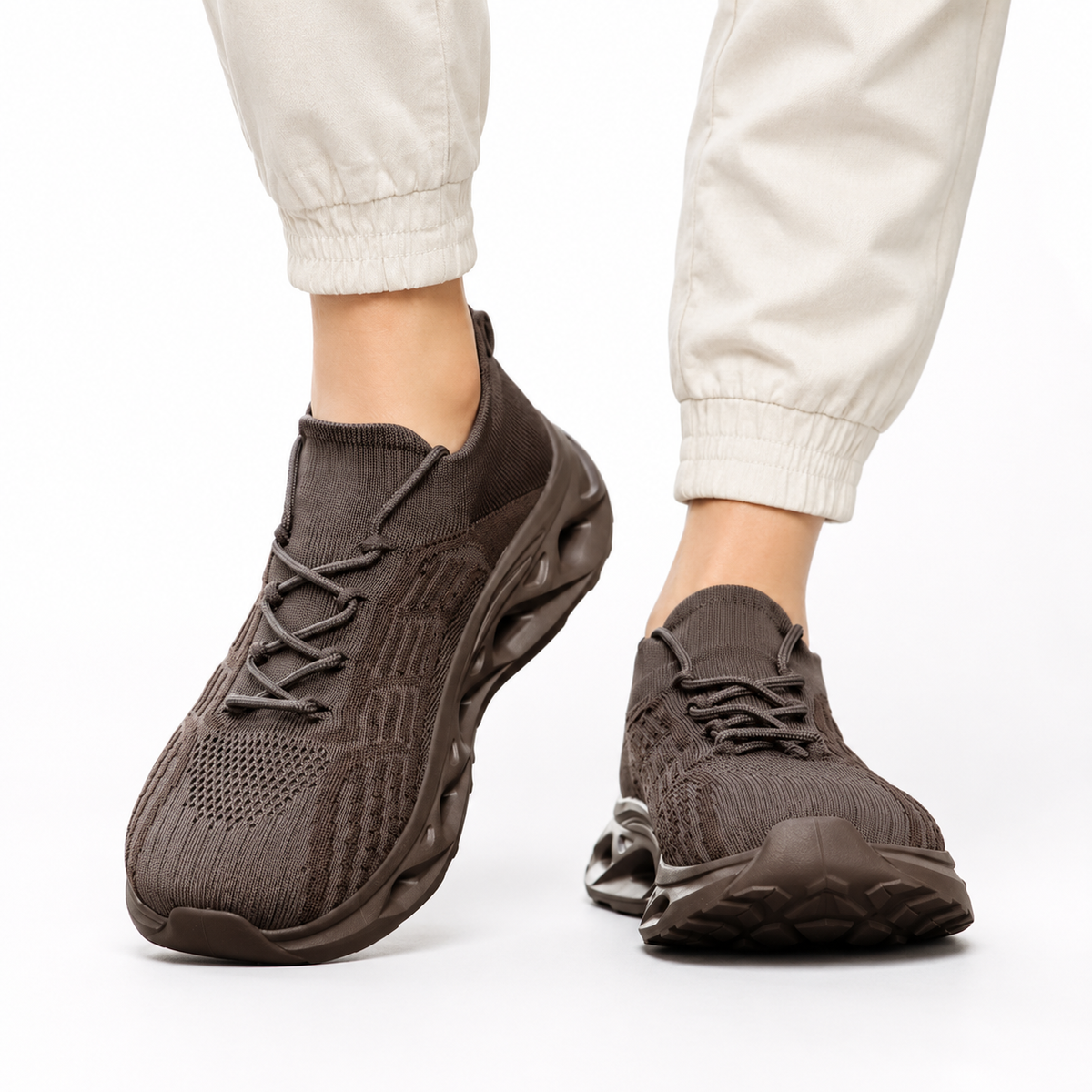 Chaussures de marche orthopédiques à bout large et soutien de la voûte plantaire – baskets confort unisexe