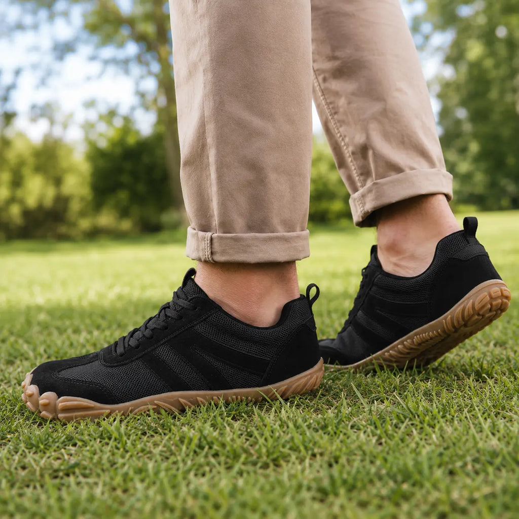 Chaussures barefoot de marche légères à coupe large – chaussures de randonnée orthopédiques, unisexe