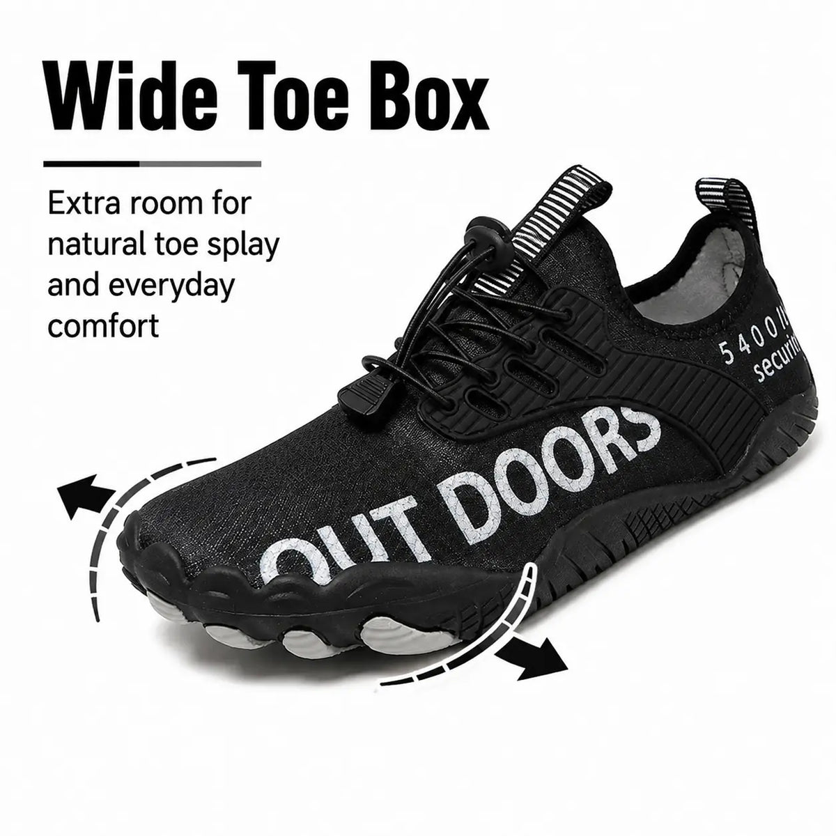 Chaussures barefoot orthopédiques légères pour l'extérieur