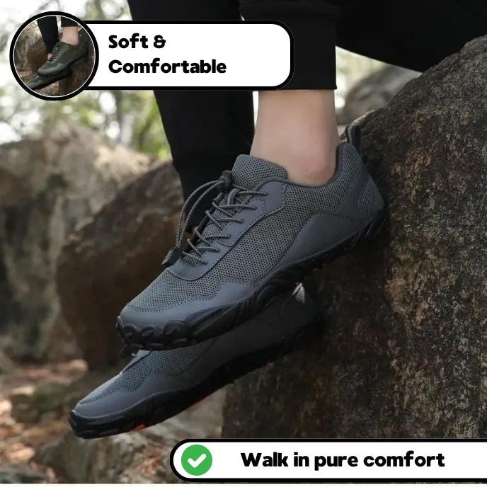 Chaussures de randonnée barefoot orthopédiques à bout large – antidérapantes, pour l'extérieur, unisexe
