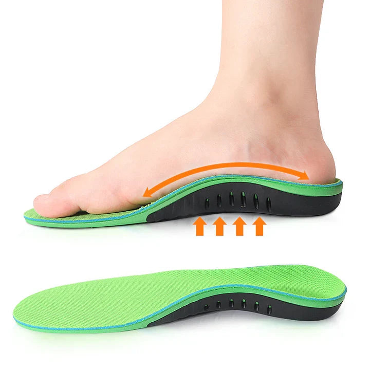 Semelles orthopédiques avec soutien de la voûte plantaire pour chaussures barefoot