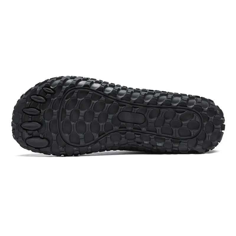 Baskets de randonnée barefoot orthopédiques en daim, bout large – unisexe