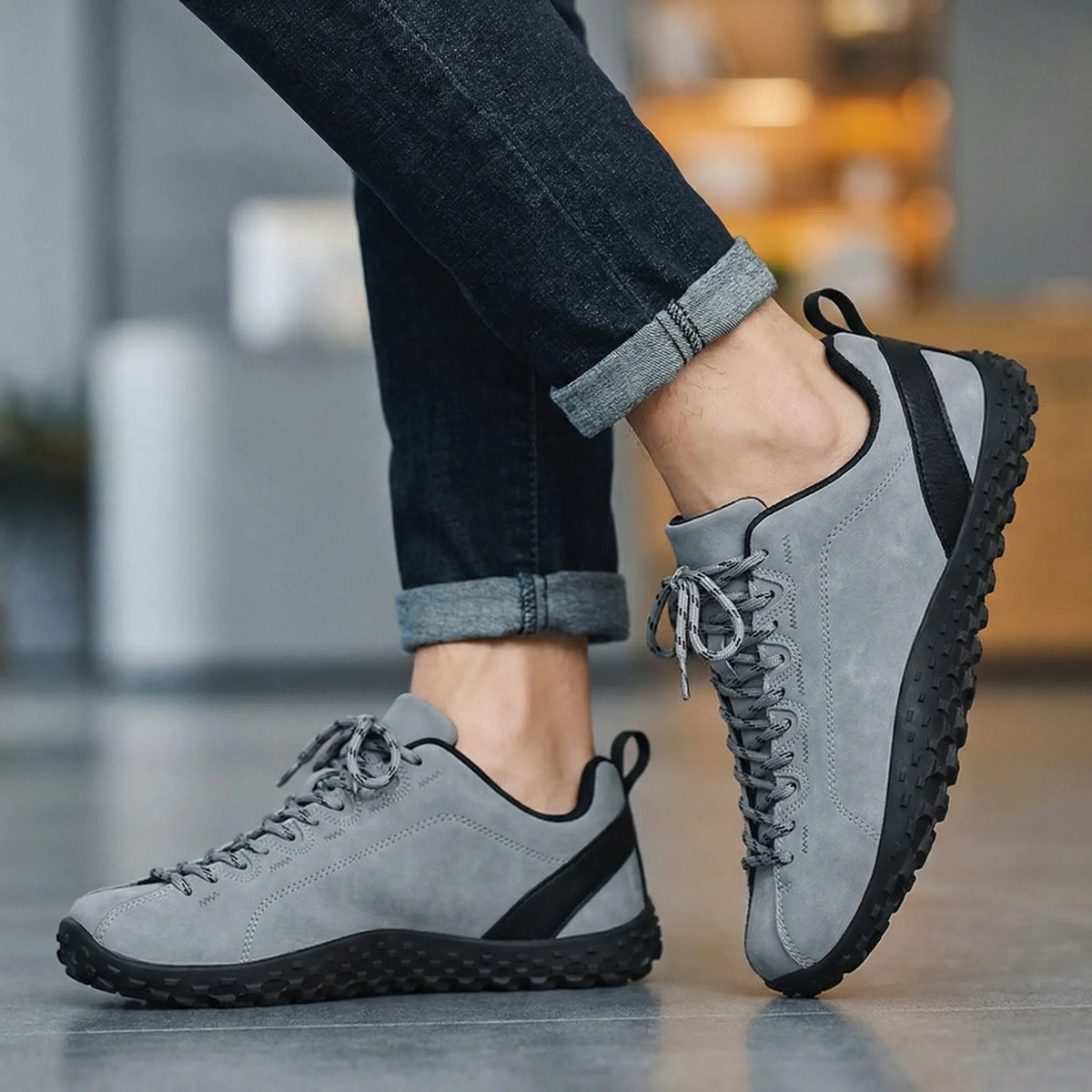 Baskets de randonnée barefoot à bout large – chaussures de marche orthopédiques, unisexe