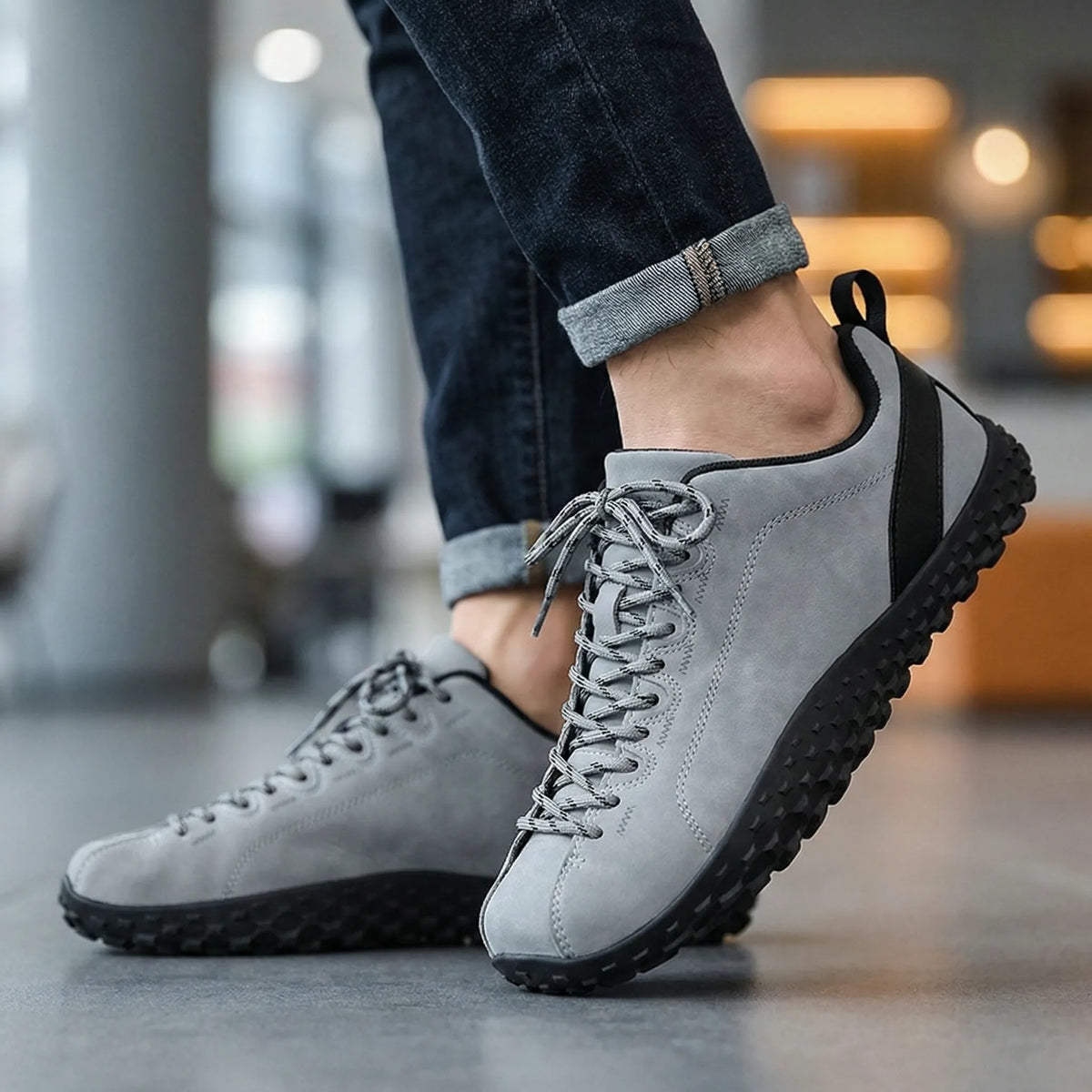 Baskets de randonnée barefoot à bout large – chaussures de marche orthopédiques, unisexe