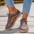 Baskets orthopédiques en daim pour femme – chaussures de marche confortables et antidérapantes