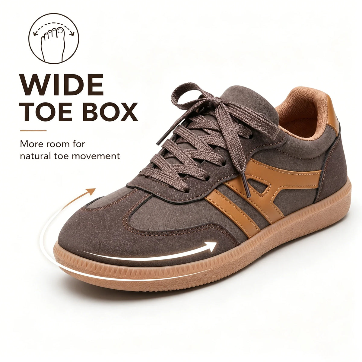 Baskets orthopédiques en daim pour femme – chaussures de marche confortables et antidérapantes