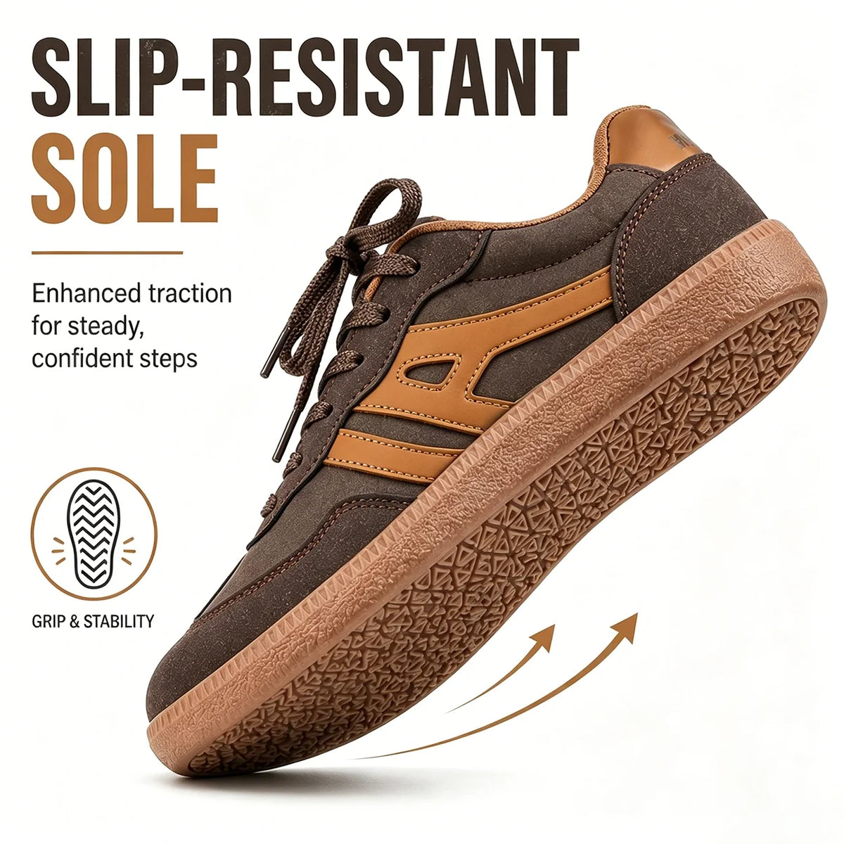Baskets orthopédiques en daim pour femme – chaussures de marche confortables et antidérapantes