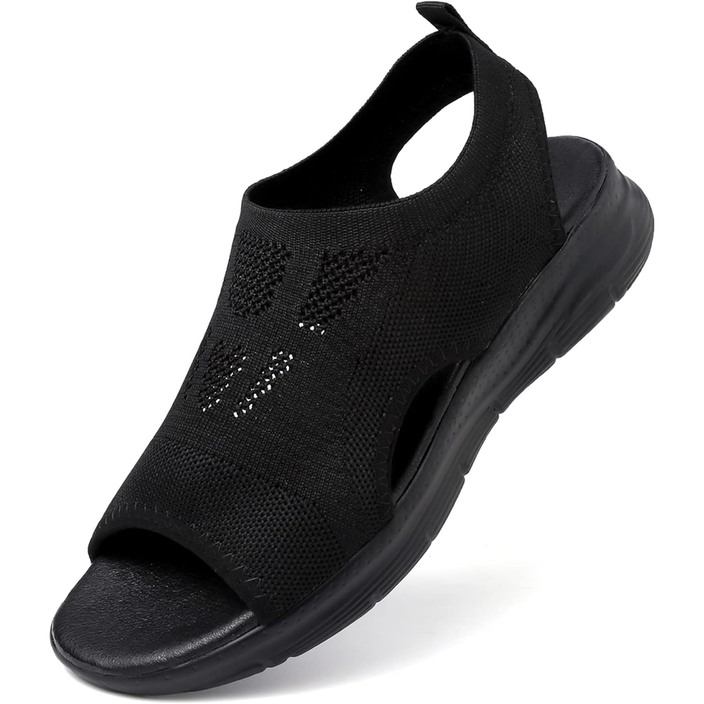 Sandales de marche orthopédiques pour femme avec soutien de la voûte plantaire et confort amorti