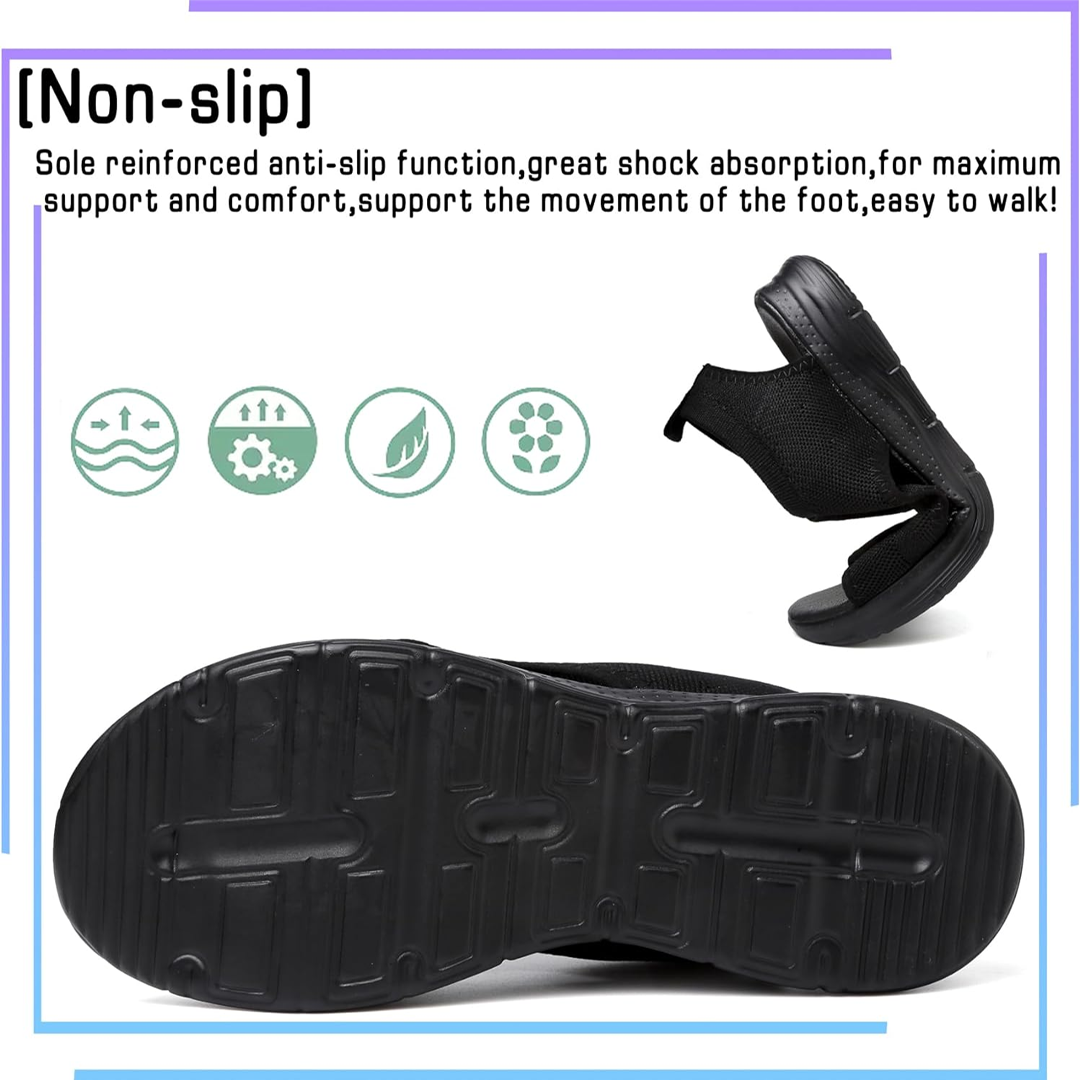 Sandales de marche orthopédiques pour femme avec soutien de la voûte plantaire et confort amorti