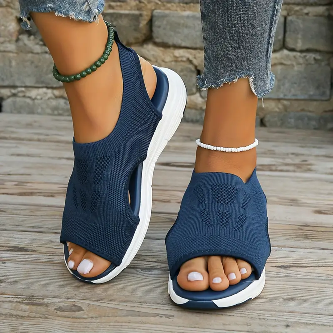Sandales de marche orthopédiques pour femme avec soutien de la voûte plantaire et confort amorti