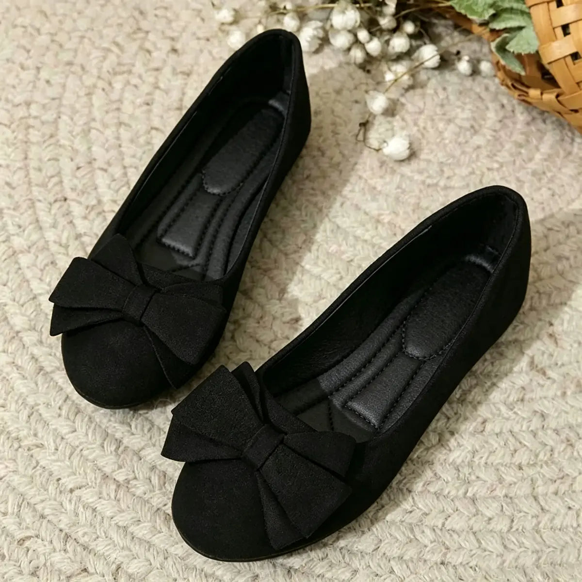 Ballerines orthopédiques pour femme, coupe large et semelle intérieure confortable