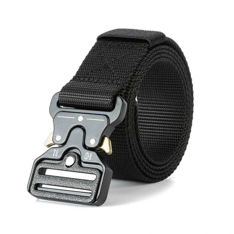 Ceinture élastique d'extérieur pour homme à boucle magnétique à dégagement rapide