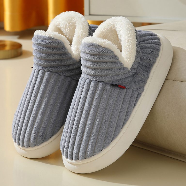 Chaussons orthopédiques d'hiver en peluche chaude