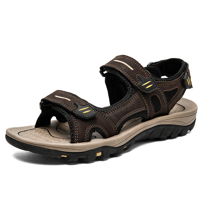 Sandales orthopédiques de maintien pour homme, bout large et brides réglables