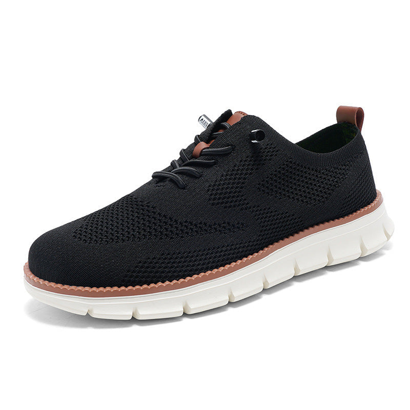 Chaussures orthopédiques pour homme à bout large – ultra confortables, dessus tricot respirant