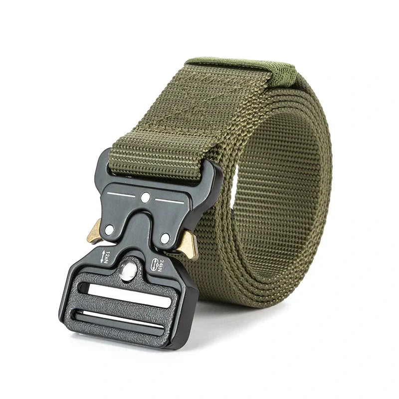 Ceinture élastique d'extérieur pour homme à boucle magnétique à dégagement rapide