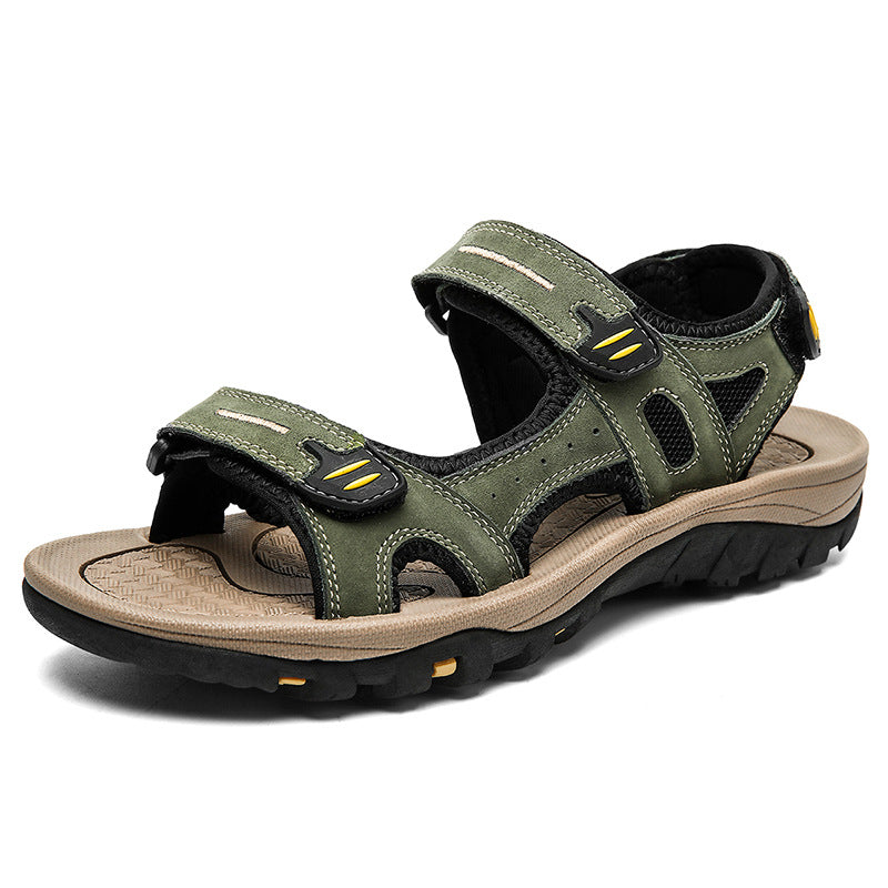 Sandales orthopédiques de maintien pour homme, bout large et brides réglables