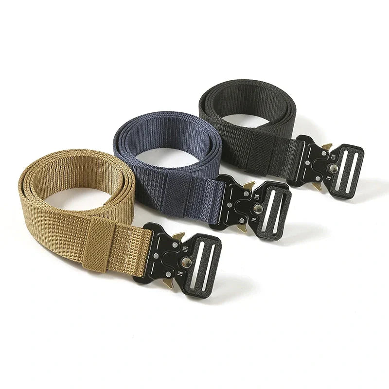 Ceinture élastique d'extérieur pour homme à boucle magnétique à dégagement rapide