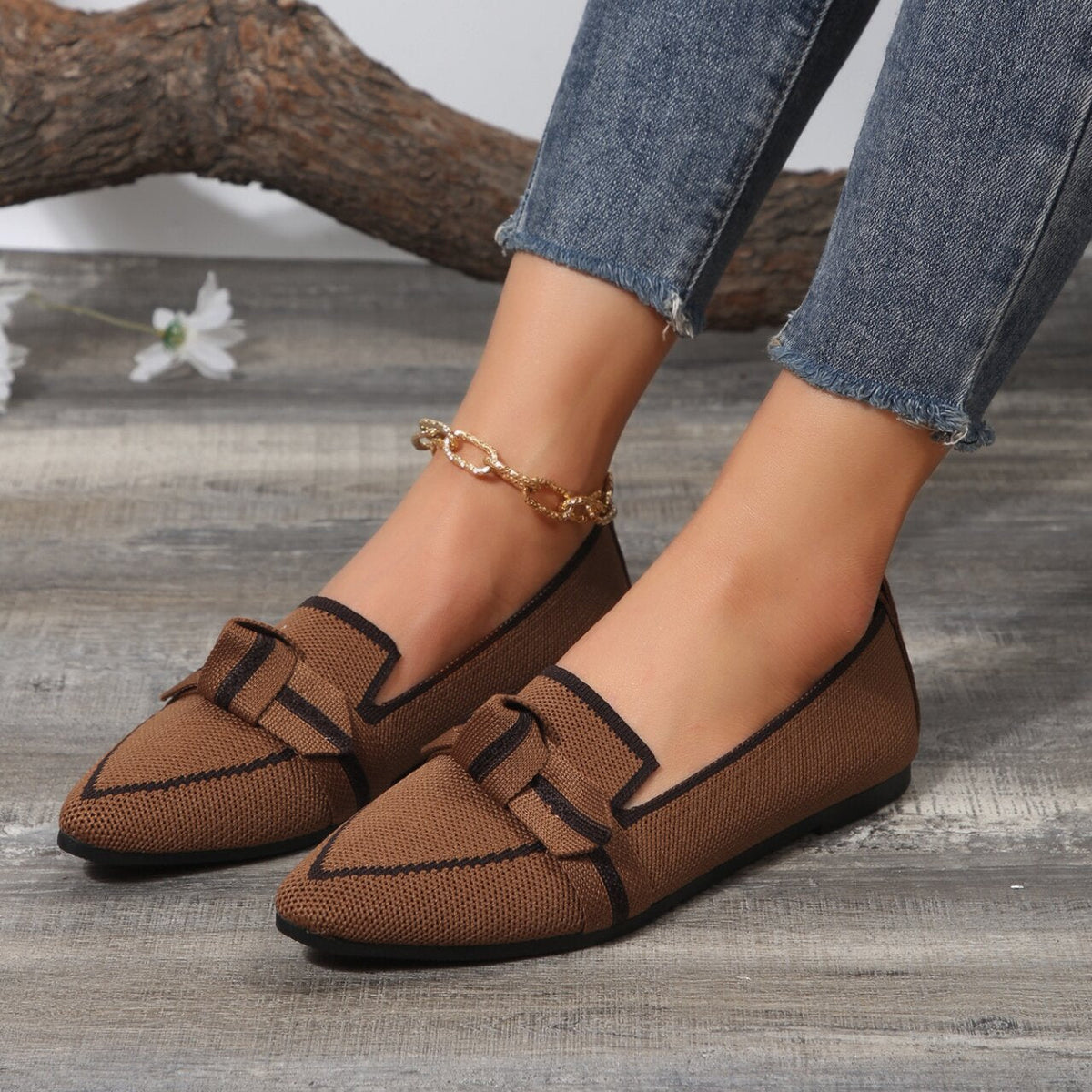 Ballerines orthopédiques pour femme, coupe large