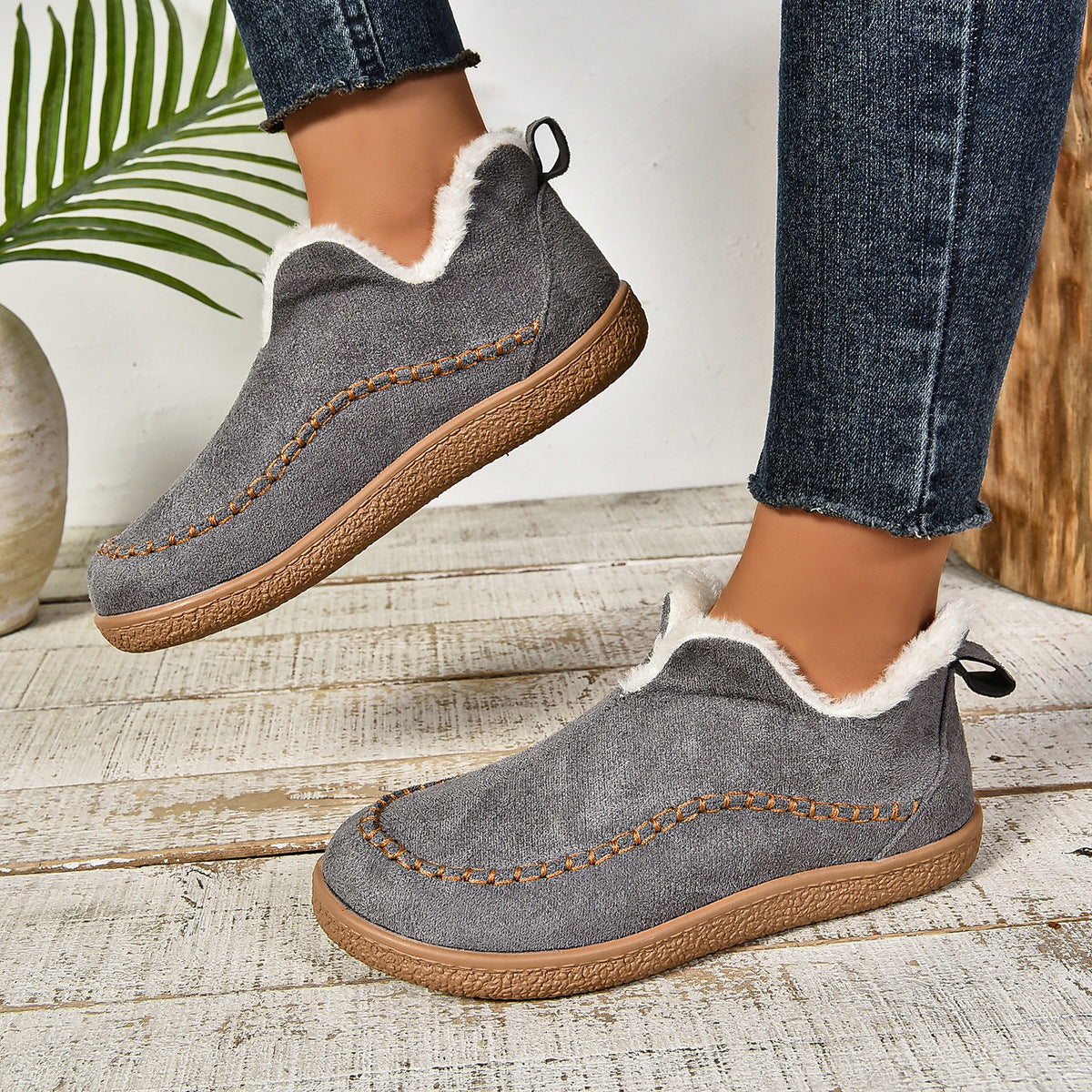 Chaussons orthopédiques barefoot chauds pour femme – hiver
