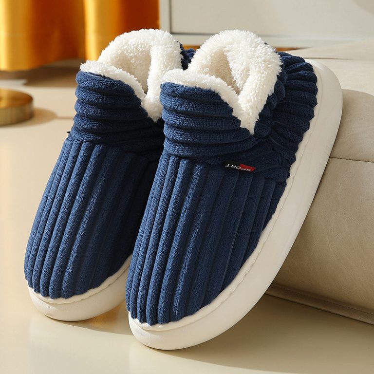 Chaussons orthopédiques d'hiver en peluche chaude
