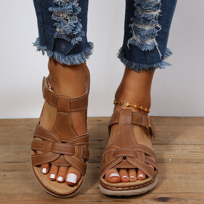 Sandales orthopédiques pour femme avec soutien de la voûte plantaire et coupe confort