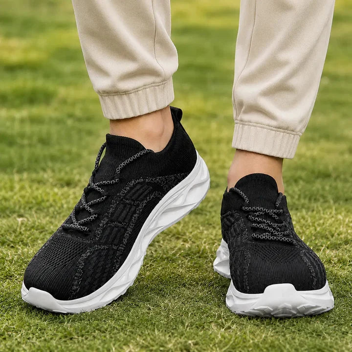 Chaussures de marche orthopédiques à bout large et soutien de la voûte plantaire – baskets confort unisexe