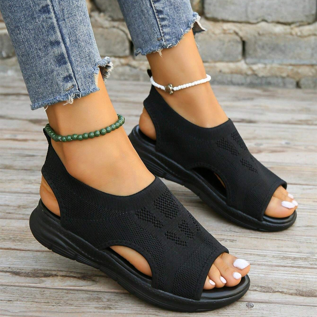 Sandales de marche orthopédiques pour femme avec soutien de la voûte plantaire et confort amorti