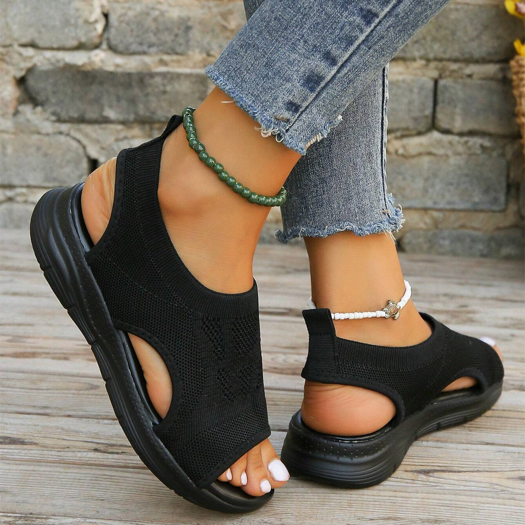 Sandales de marche orthopédiques pour femme avec soutien de la voûte plantaire et confort amorti