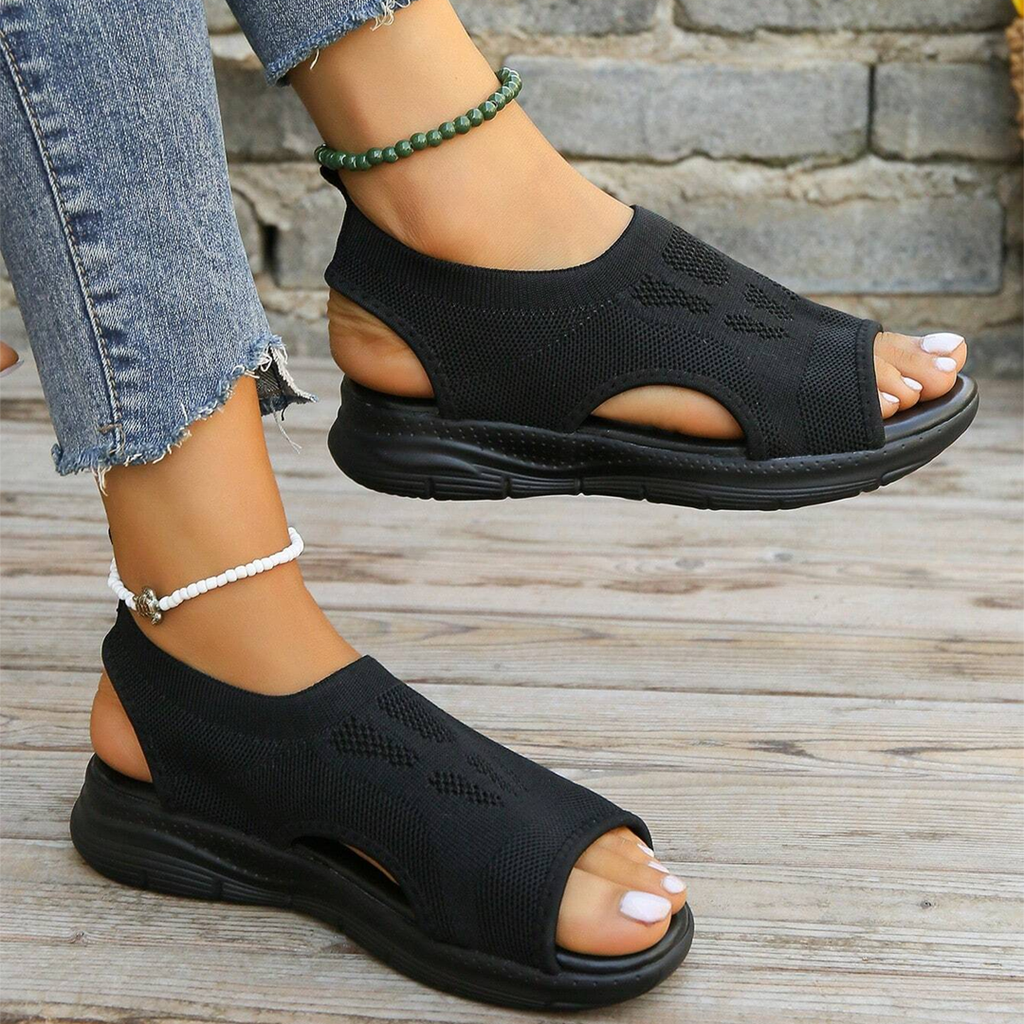 Sandales de marche orthopédiques pour femme avec soutien de la voûte plantaire et confort amorti