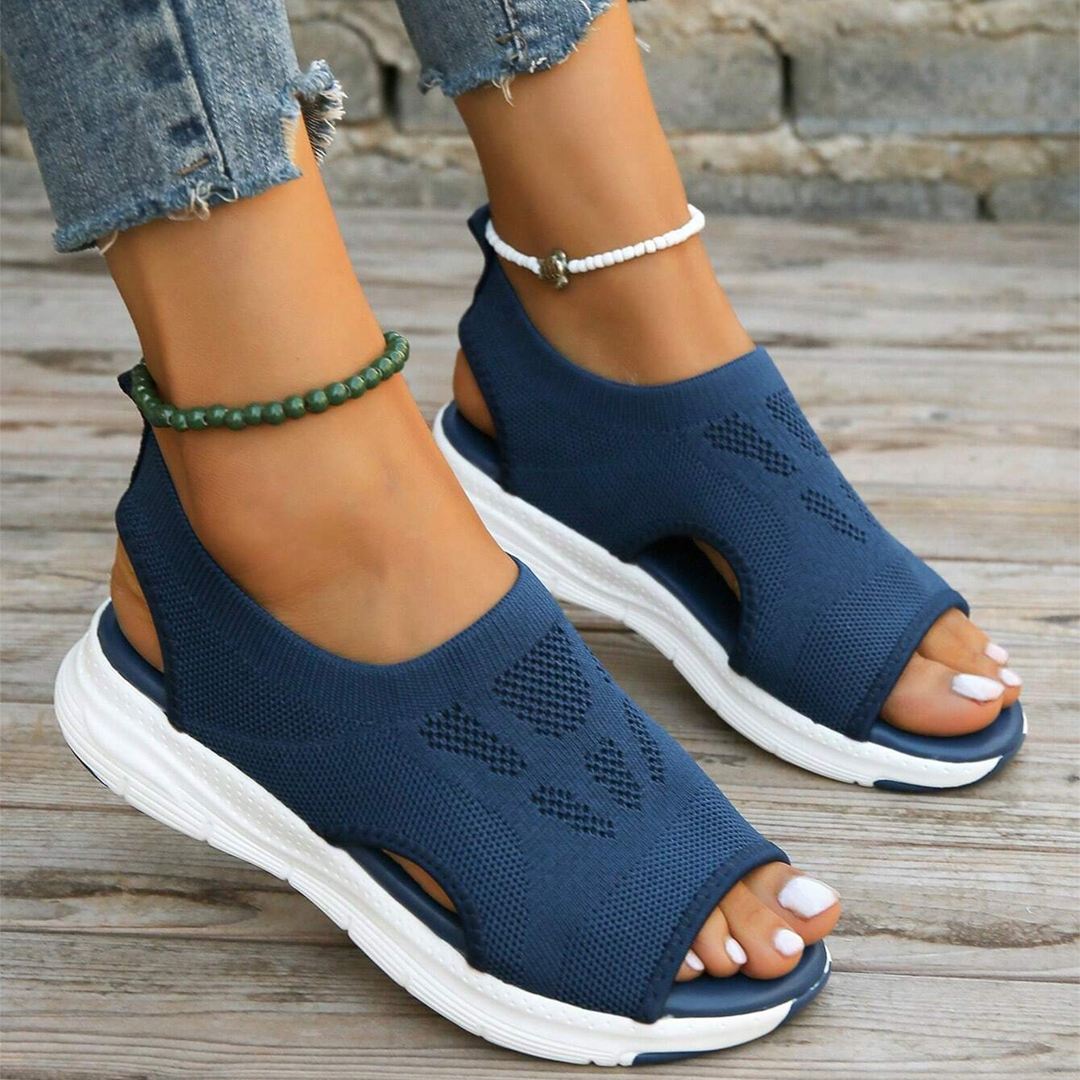 Sandales de marche orthopédiques pour femme avec soutien de la voûte plantaire et confort amorti