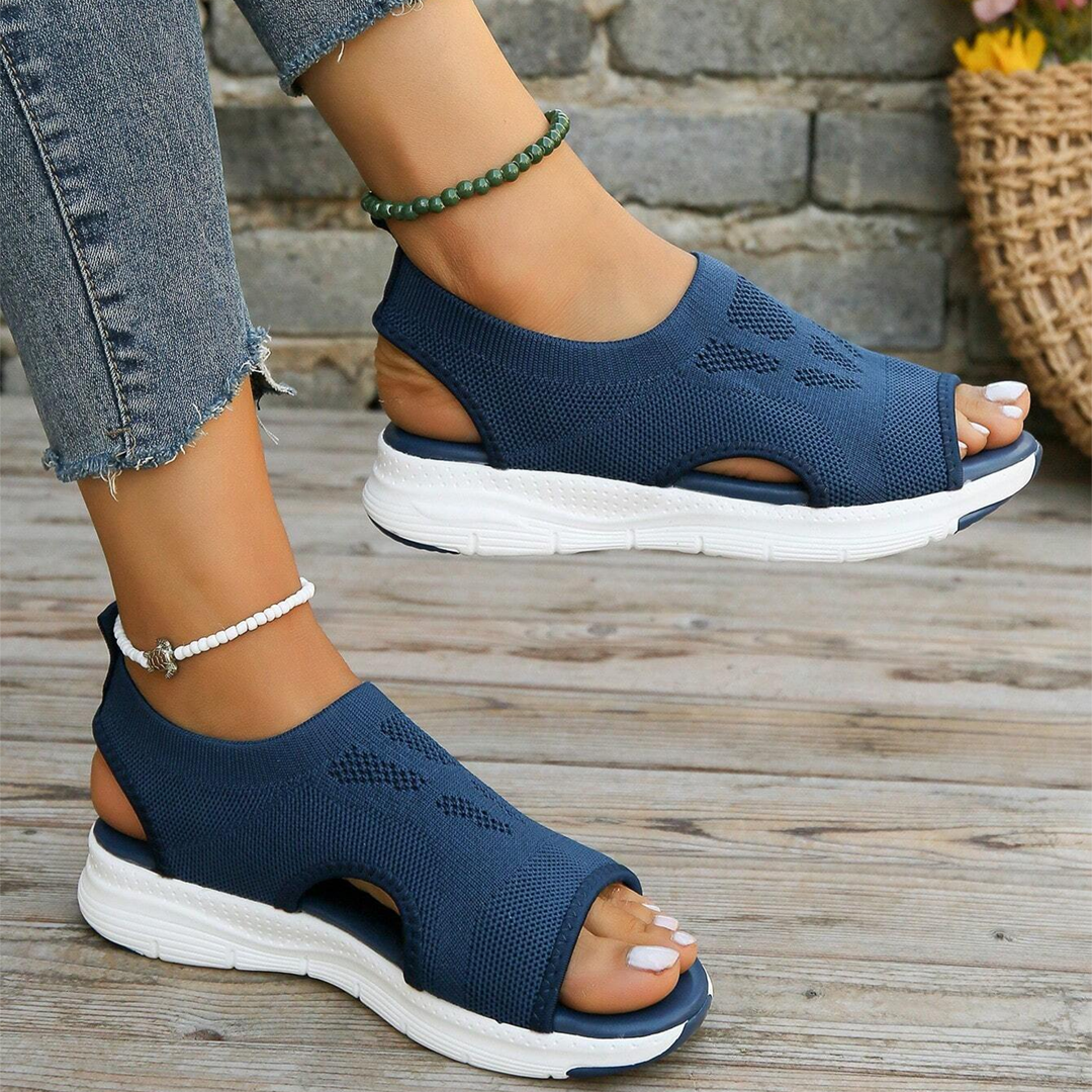 Sandales de marche orthopédiques pour femme avec soutien de la voûte plantaire et confort amorti