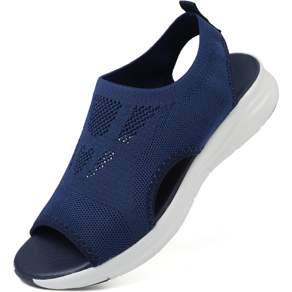 Sandales de marche orthopédiques pour femme avec soutien de la voûte plantaire et confort amorti