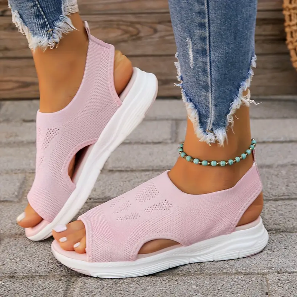 Sandales de marche orthopédiques pour femme avec soutien de la voûte plantaire et confort amorti